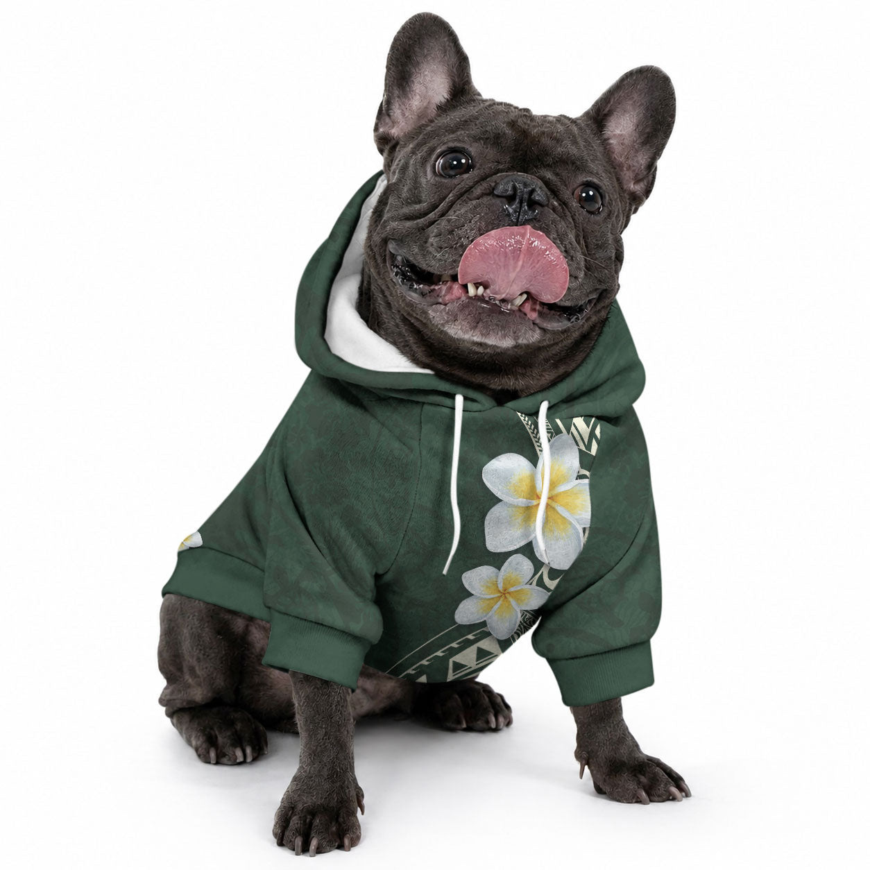 Plumeria Pet Hoodie LT03 - Polynesian Pride