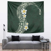 Plumeria Tapestry Polynesian Tribal Frangipani Green LT03 Green - Polynesian Pride