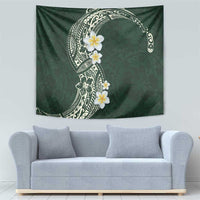 Plumeria Tapestry Polynesian Tribal Frangipani Green LT03 - Polynesian Pride