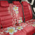 Plumeria Back Car Seat Cover Polynesian Tribal Frangipani Red