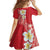 Plumeria Family Matching Off Shoulder Maxi Dress and Hawaiian Shirt Polynesian Tribal Frangipani Red