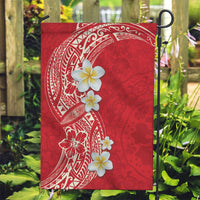 Plumeria Garden Flag Polynesian Tribal Frangipani Red LT03 Garden Flag Red - Polynesian Pride