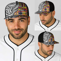 Niue Hiapo and Maori Decoration Tattoos Baseball Net Cap LT03 - Polynesian Pride