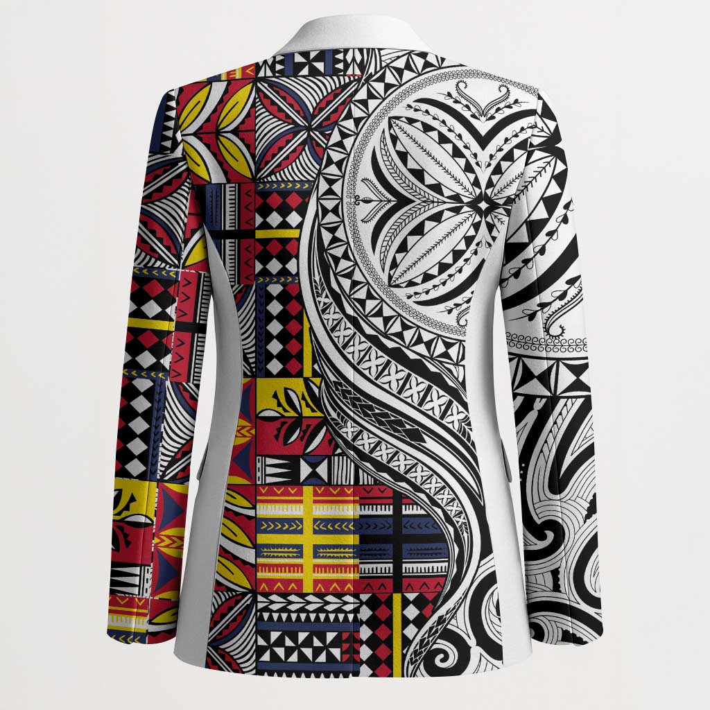 Niue Hiapo and Maori Decoration Tattoos Blazer LT03 - Polynesian Pride