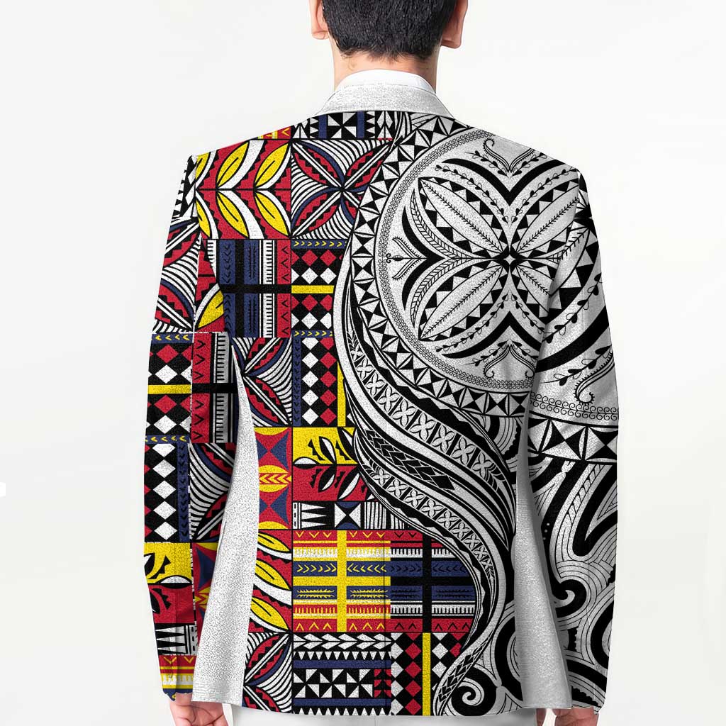 Niue Hiapo and Maori Decoration Tattoos Blazer LT03 - Polynesian Pride
