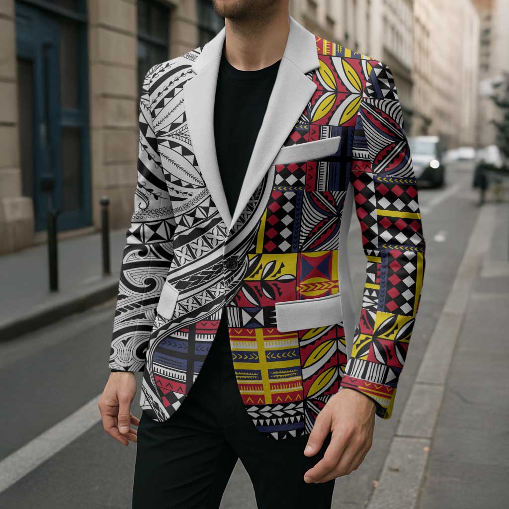 Niue Hiapo and Maori Decoration Tattoos Blazer LT03 - Polynesian Pride