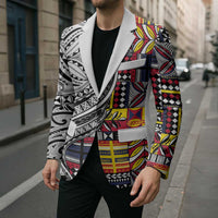 Niue Hiapo and Maori Decoration Tattoos Blazer LT03 - Polynesian Pride