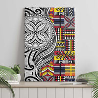 Niue Hiapo and Maori Decoration Tattoos Canvas Wall Art LT03 - Polynesian Pride