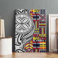 Niue Hiapo and Maori Decoration Tattoos Canvas Wall Art LT03 - Polynesian Pride