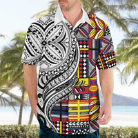Niue Hiapo and Maori Decoration Tattoos Hawaiian Shirt LT03 - Polynesian Pride