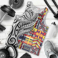 Niue Hiapo and Maori Decoration Tattoos Men Tank Top LT03 - Polynesian Pride