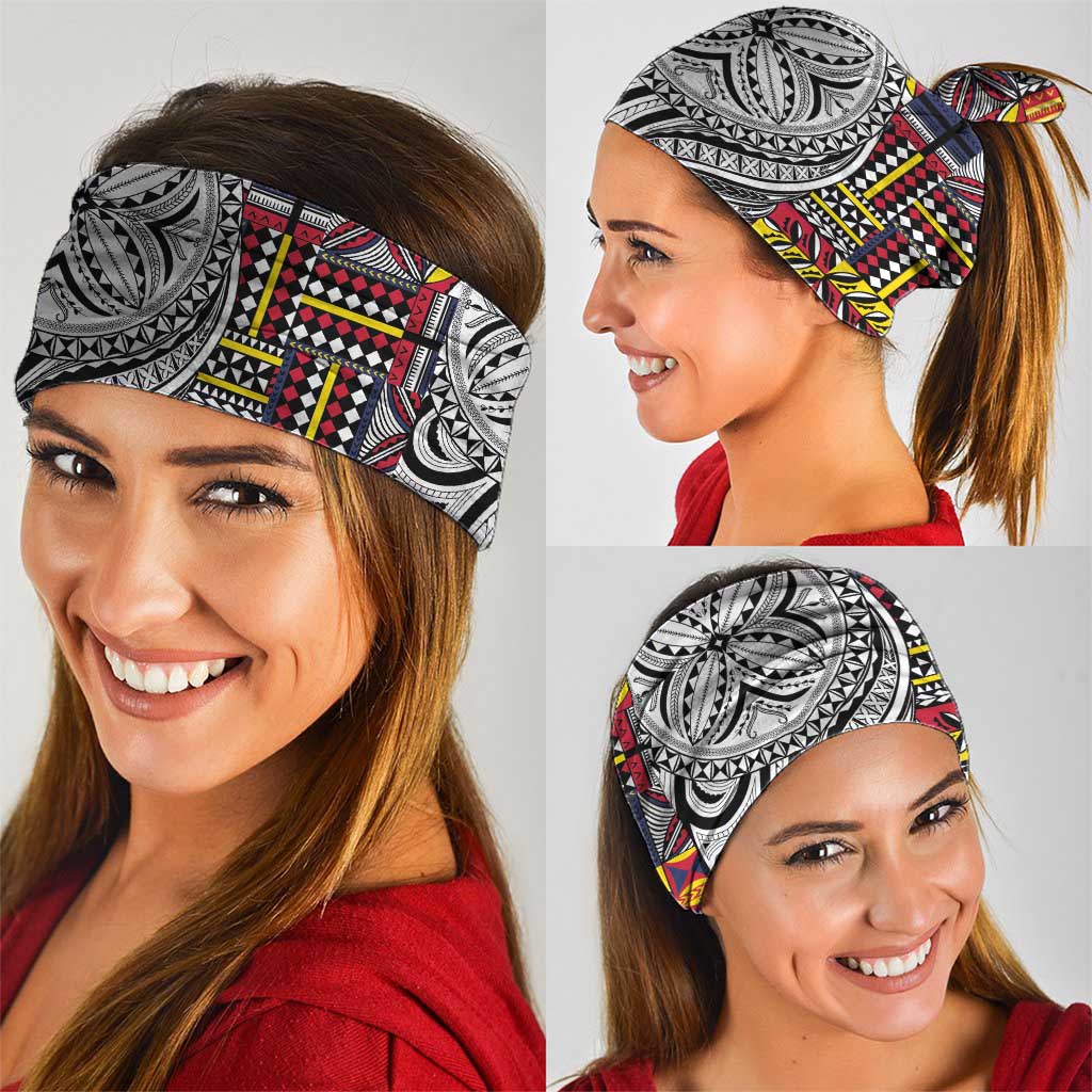 Niue Hiapo and Maori Decoration Tattoos Neck Gaiter LT03 - Polynesian Pride