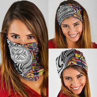 Niue Hiapo and Maori Decoration Tattoos Neck Gaiter LT03 - Polynesian Pride