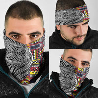 Niue Hiapo and Maori Decoration Tattoos Neck Gaiter LT03 - Polynesian Pride