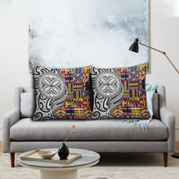 Niue Hiapo and Maori Decoration Tattoos Pillow Cover LT03 - Polynesian Pride