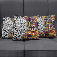 Niue Hiapo and Maori Decoration Tattoos Pillow Cover LT03 - Polynesian Pride