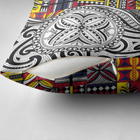 Niue Hiapo and Maori Decoration Tattoos Pillow Cover LT03 - Polynesian Pride