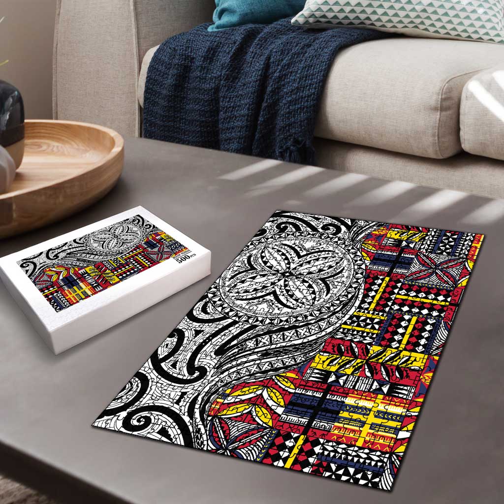 Niue Hiapo and Maori Decoration Tattoos Puzzle LT03 - Polynesian Pride