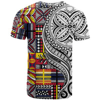 Niue Hiapo and Maori Decoration Tattoos T Shirt LT03 - Polynesian Pride