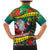 New Caledonia Christmas Family Matching Mermaid Dress and Hawaiian Shirt Santa Claus and Kanak Flag Mix Poinsettia Maori Pattern LT03 - Polynesian Pride