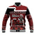 New Zealand Christmas Baseball Jacket Meri Kirihimete Aotearoa Warrior on Waka with Maori Art Tattoo