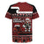 New Zealand Christmas Rugby Jersey Meri Kirihimete Aotearoa Warrior on Waka with Maori Art Tattoo