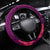 Hawaii Saint Louis School Steering Wheel Cover Kakau Pattern Pink Version