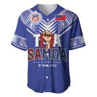 Toa Samoa Rugby Baseball Jersey Six Eight Five to The World LT03 Blue - Polynesian Pride