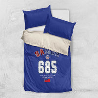 Toa Samoa Rugby Bedding Set Six Eight Five to The World LT03 US Twin 172cm x 218cm Blue - Polynesian Pride