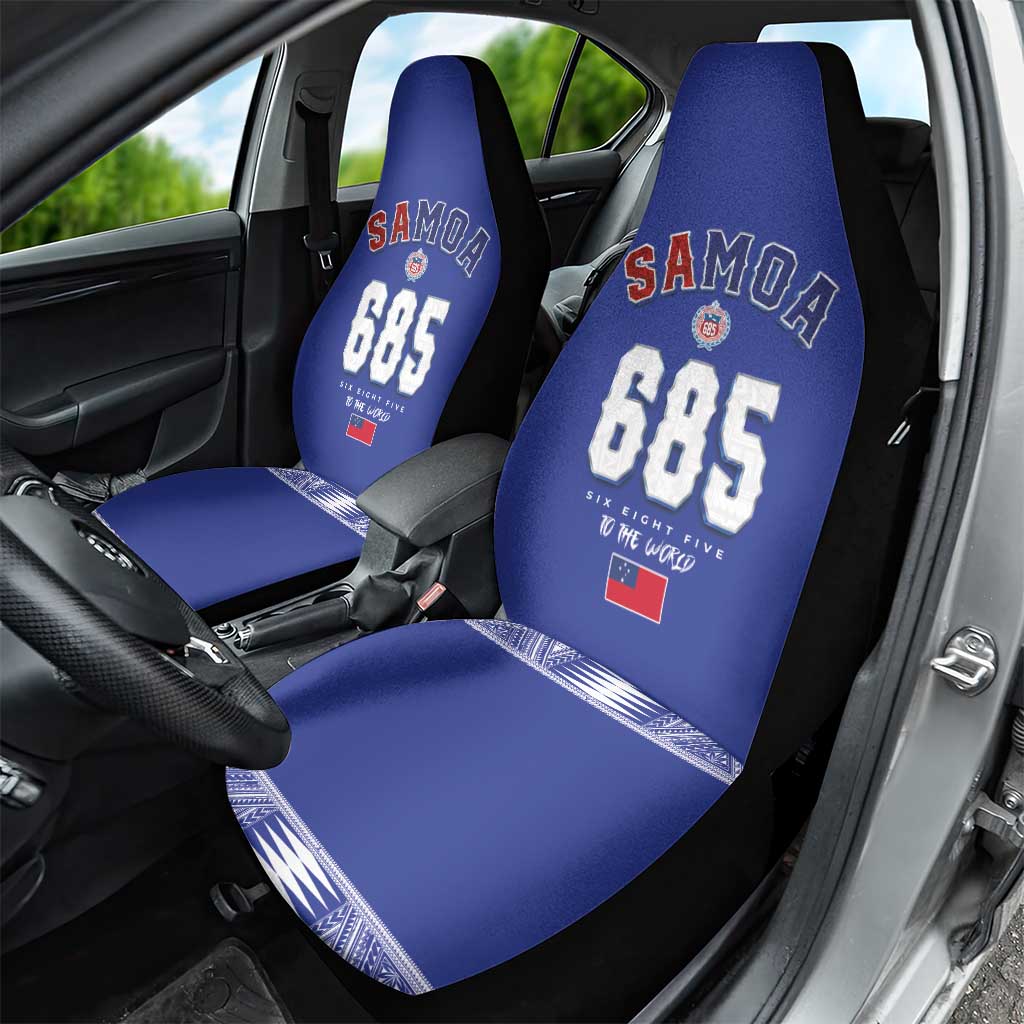 Toa Samoa Rugby Car Seat Cover Six Eight Five to The World LT03 - Polynesian Pride