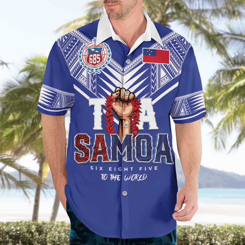 Toa Samoa Rugby Hawaiian Shirt Six Eight Five to The World LT03 - Polynesian Pride