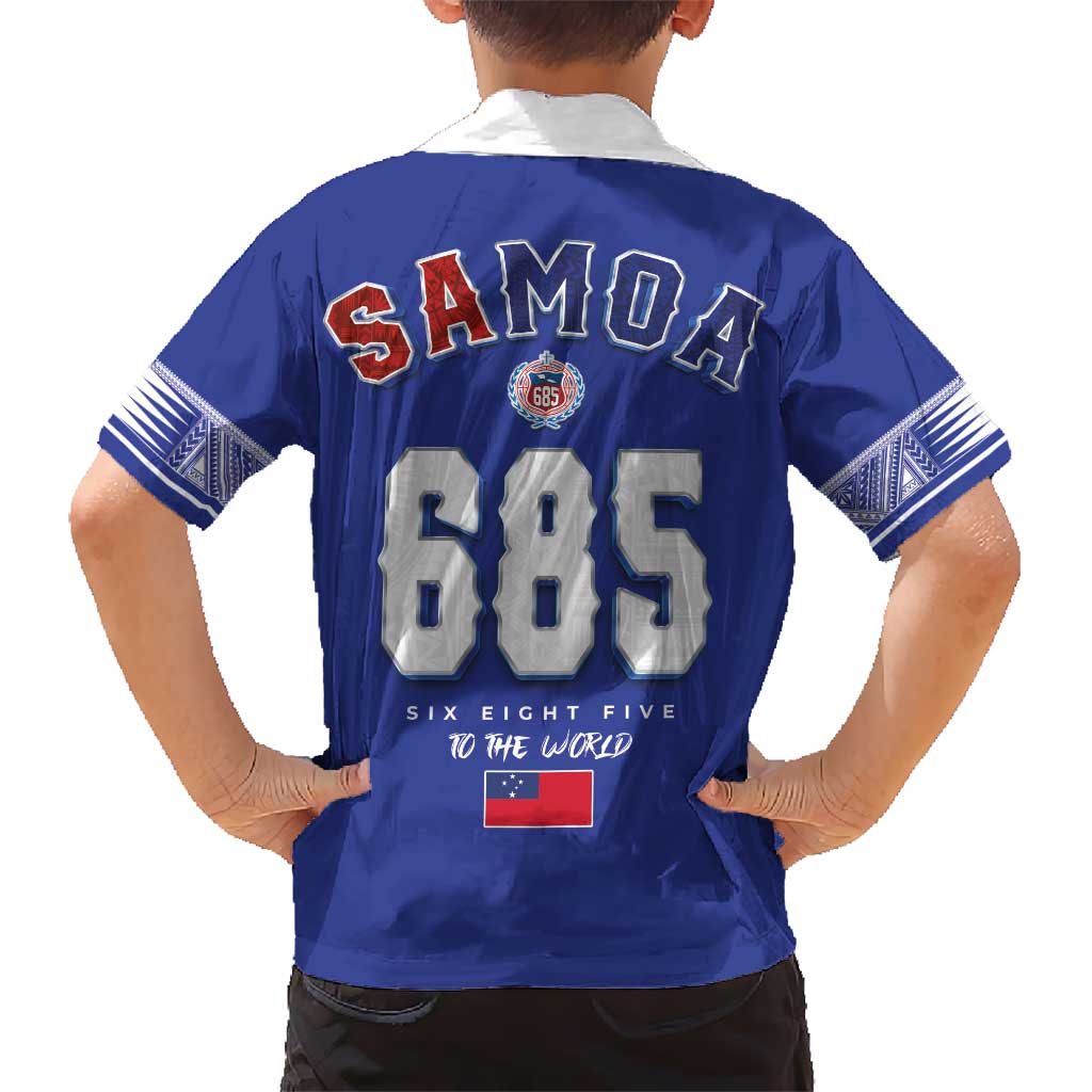 Toa Samoa Rugby Kid Hawaiian Shirt Six Eight Five to The World LT03 - Polynesian Pride