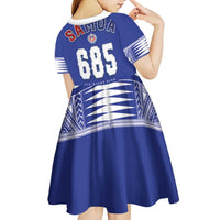 Toa Samoa Rugby Kid Short Sleeve Dress Six Eight Five to The World LT03 - Polynesian Pride