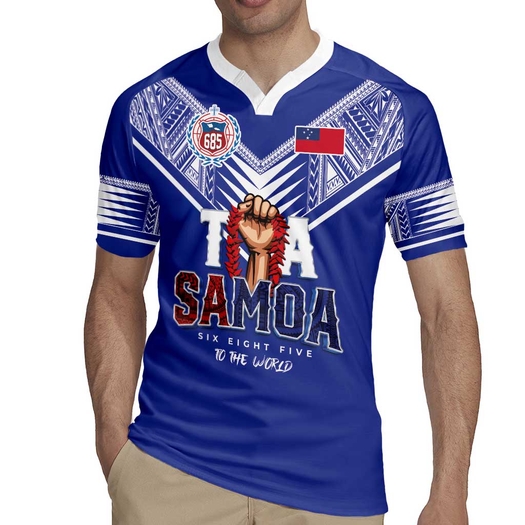 Toa Samoa Rugby Rugby Jersey Six Eight Five to The World LT03 - Polynesian Pride