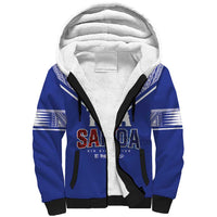 Toa Samoa Rugby Sherpa Hoodie Six Eight Five to The World LT03 Unisex Blue - Polynesian Pride