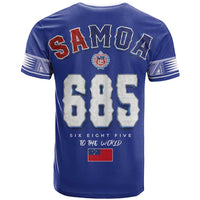 Toa Samoa Rugby T-Shirt - Six Eight Five to The World LT03 - Polynesian Pride