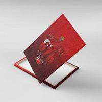 Mate Ma'a Tonga Rugby Canvas Wall Art Six Seven Six to The World LT03 With Frame Red - Polynesian Pride