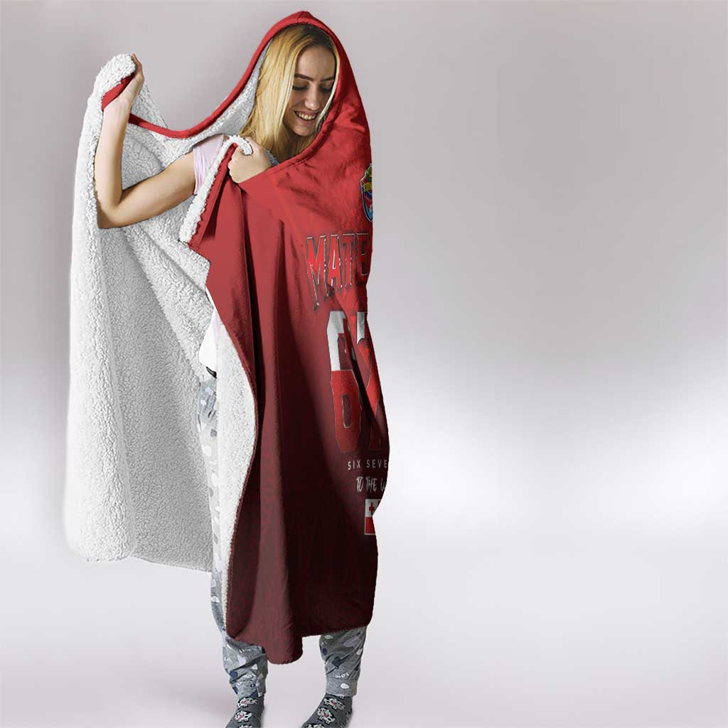 Mate Ma'a Tonga Rugby Hooded Blanket Six Seven Six to The World LT03 - Polynesian Pride