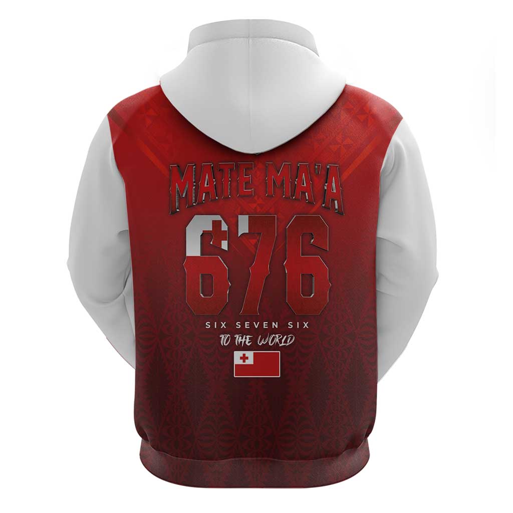 Mate Ma'a Tonga Rugby Hoodie Six Seven Six to The World LT03 - Polynesian Pride