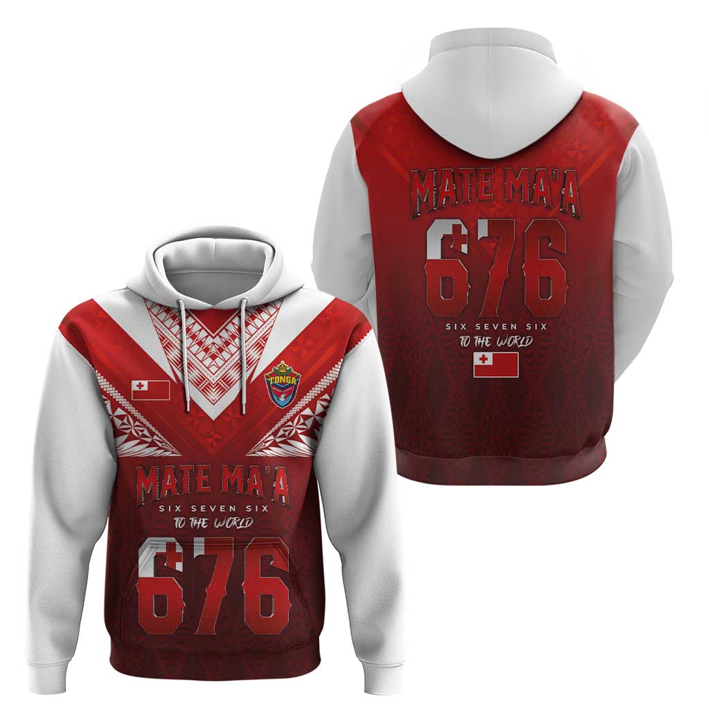 Mate Ma'a Tonga Rugby Hoodie Six Seven Six to The World LT03 - Polynesian Pride