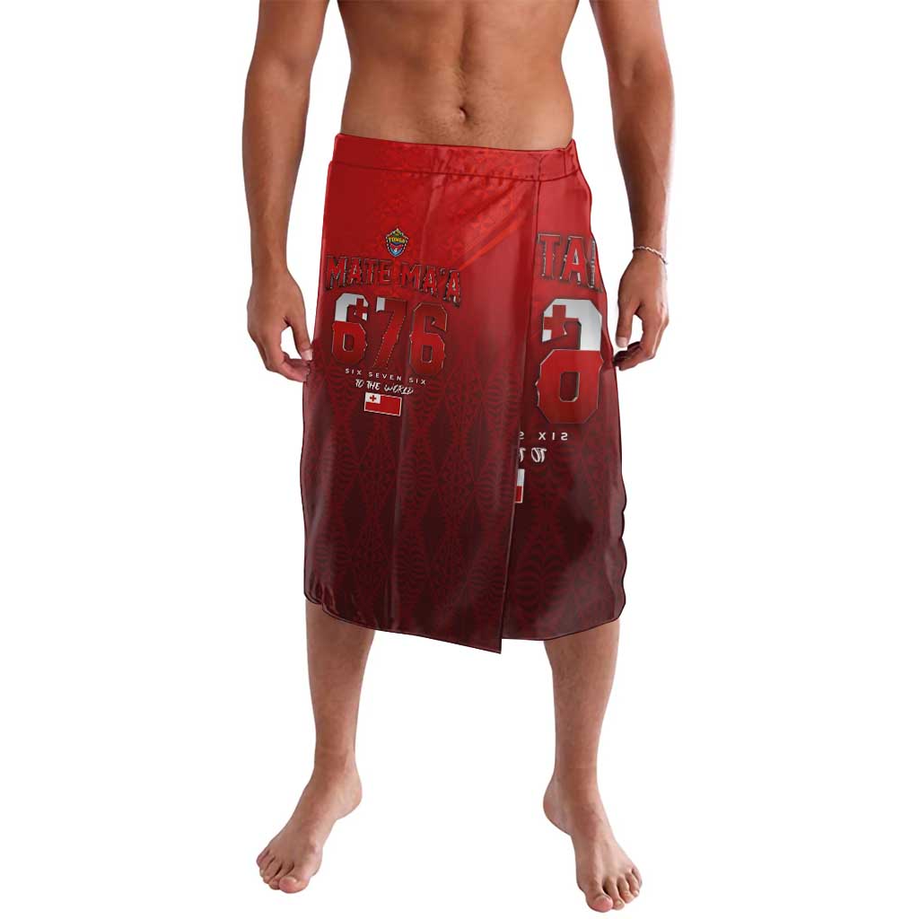 Mate Ma'a Tonga Rugby Lavalava Six Seven Six to The World LT03 Red - Polynesian Pride