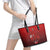 Mate Ma'a Tonga Rugby Leather Tote Bag Six Seven Six to The World