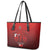 Mate Ma'a Tonga Rugby Leather Tote Bag Six Seven Six to The World