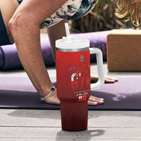 Mate Ma'a Tonga Rugby Tumbler With Handle Six Seven Six to The World LT03 - Polynesian Pride