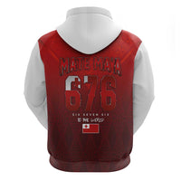 Mate Ma'a Tonga Rugby Zip Hoodie Six Seven Six to The World LT03 - Polynesian Pride