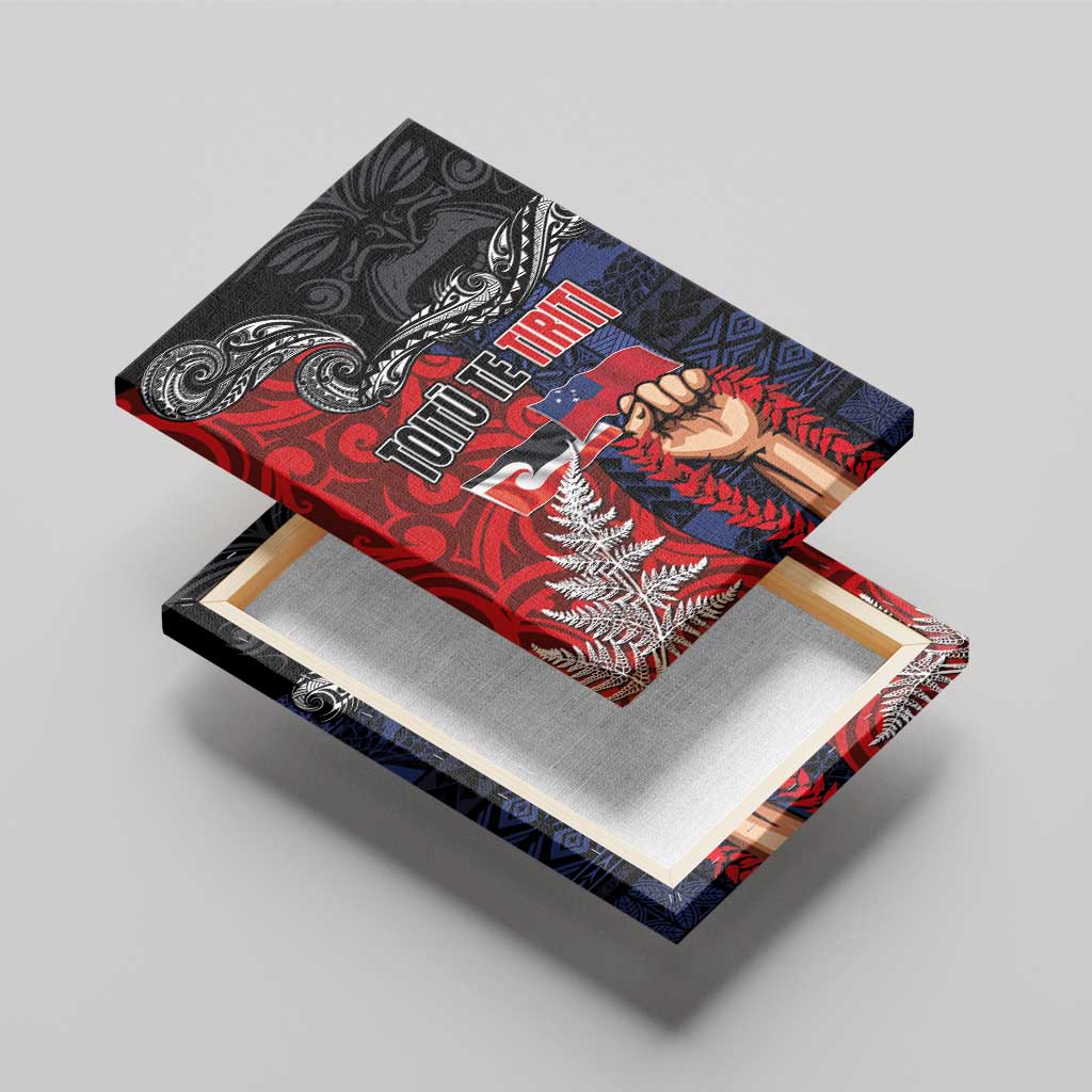 Aotearoa and Samoa Toitu Te Tiriti Canvas Wall Art Honour the Treaty - Te Tiriti Is Us LT03 - Polynesian Pride