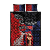 Aotearoa and Samoa Toitu Te Tiriti Quilt Bed Set Honour the Treaty - Te Tiriti Is Us LT03 - Polynesian Pride