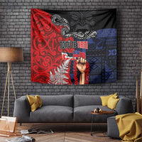 Aotearoa and Samoa Toitu Te Tiriti Tapestry Honour the Treaty - Te Tiriti Is Us LT03 Black - Polynesian Pride