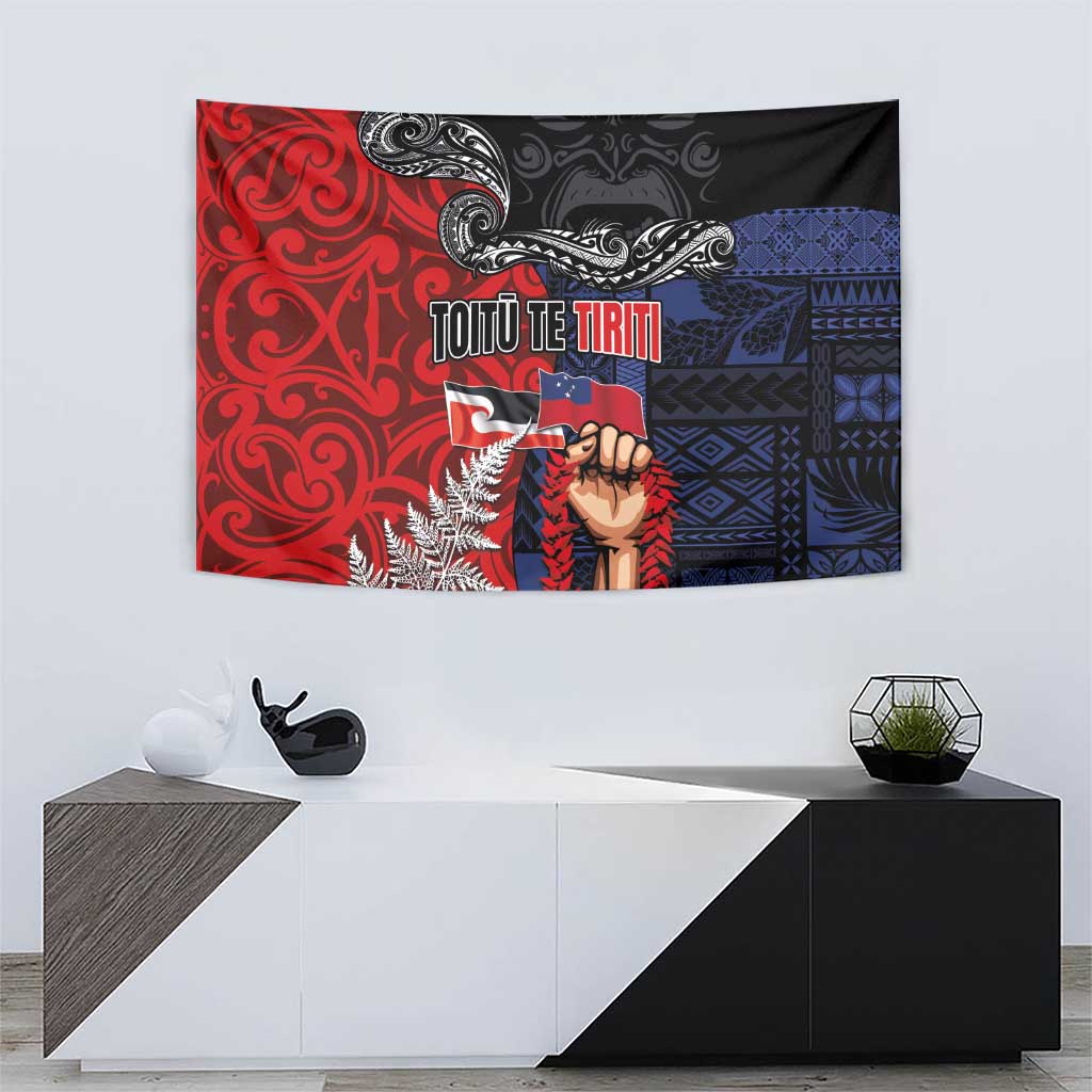 Aotearoa and Samoa Toitu Te Tiriti Tapestry Honour the Treaty - Te Tiriti Is Us LT03 - Polynesian Pride