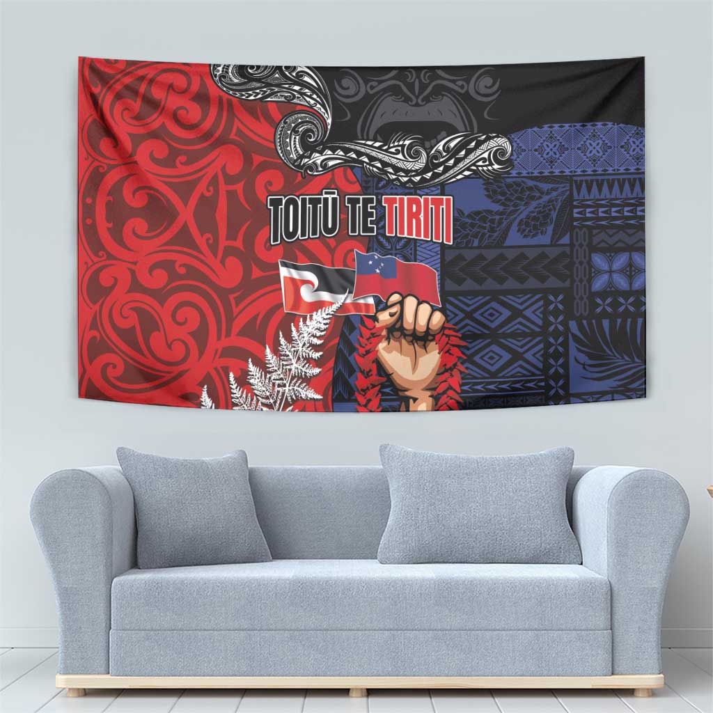 Aotearoa and Samoa Toitu Te Tiriti Tapestry Honour the Treaty - Te Tiriti Is Us LT03 - Polynesian Pride